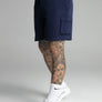 SikSilk - Navy Cargo Swim Short